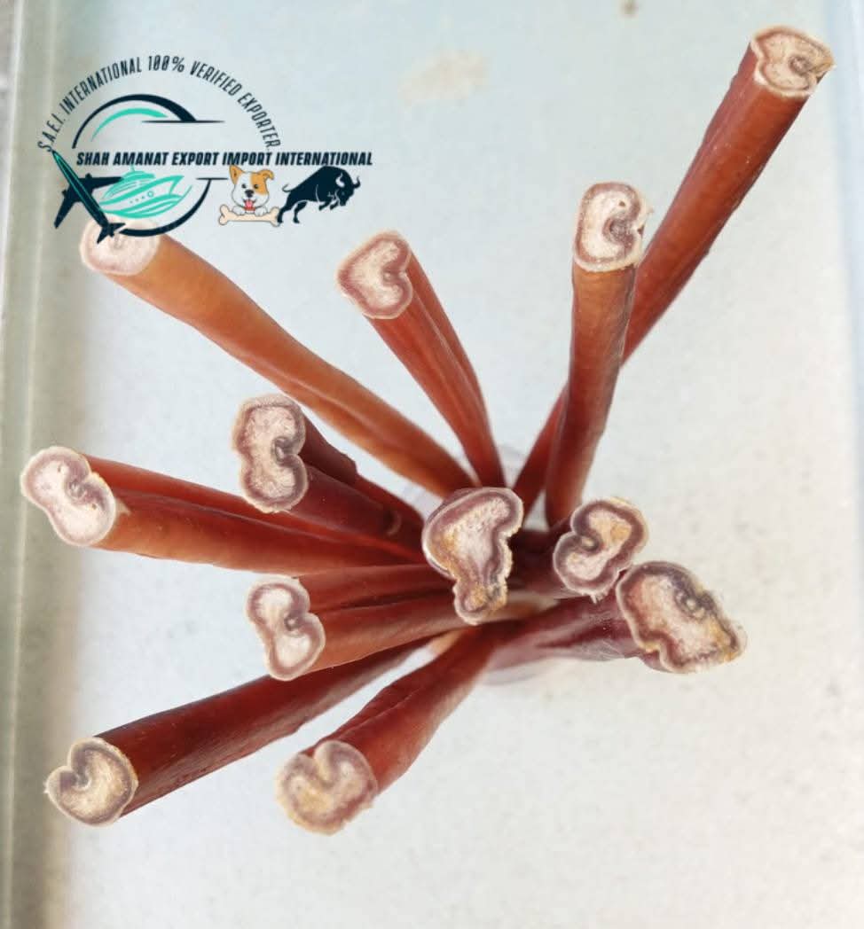 Natural Dried Beef Pizzle (Bully Sticks), Dog Food. Dog Treats, Pet Chews